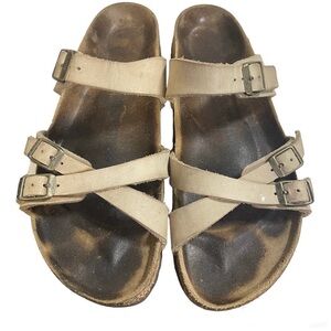 BIRKENSTOCK CORK BED SANDALS SIZE 41 no cracks in cork